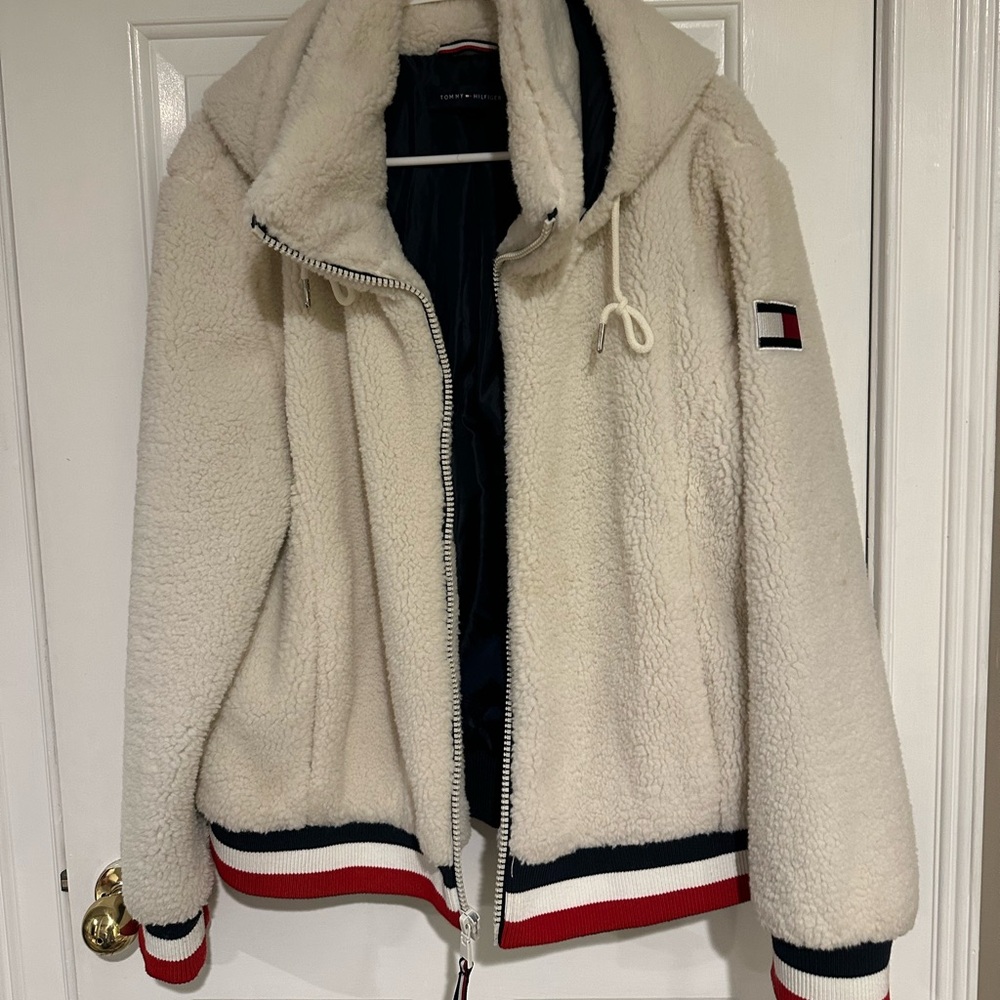 Tommy Hilfiger teddy white coat
